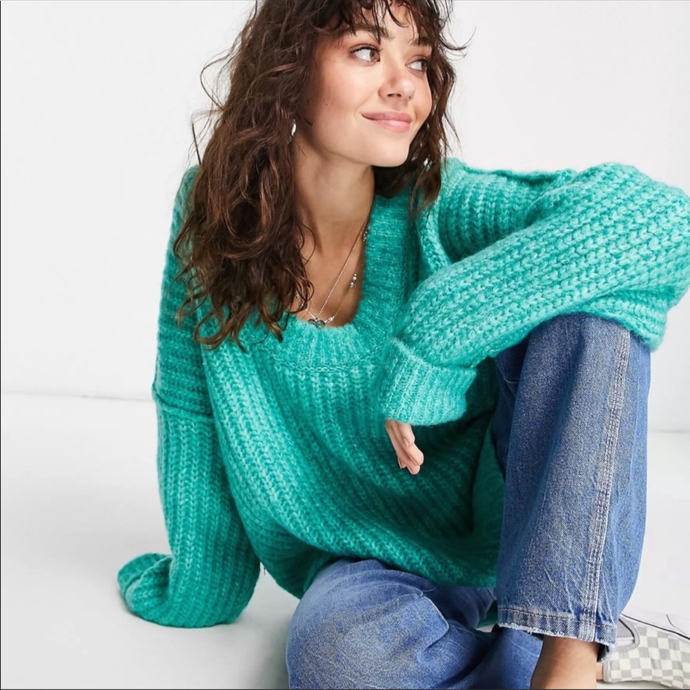 #181 New! Free People 🌸FIRM Chunky Oversized SweaterNWT - Picture 2 of 10
